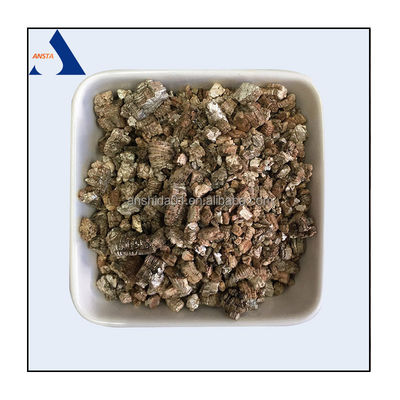 Vrije asbest Gouden kleur 3-6 mm Uitgebreide vermiculiet voor landbouw/tuinbouw
