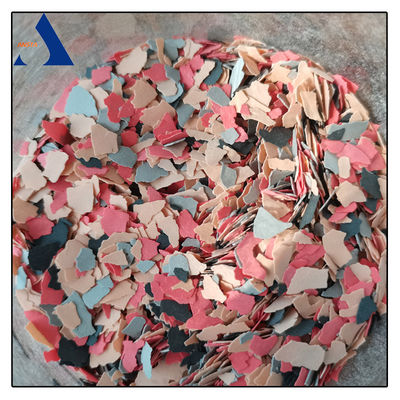 Spray-toepassingsmethode Vinylvlokken, chips, epoxyvloervlokken in gemengde of vaste kleuren