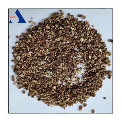 Vrije asbest Gouden kleur 3-6 mm Uitgebreide vermiculiet voor landbouw/tuinbouw