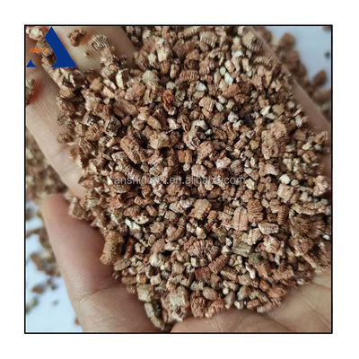 Vrije asbest Gouden kleur 3-6 mm Uitgebreide vermiculiet voor landbouw/tuinbouw